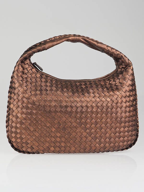 Bottega Veneta Rame Medium Veneta Woven Hobo Bag