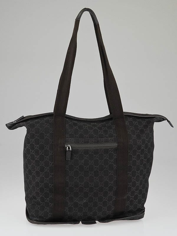 Black Gucci GG Canvas Tote Bag