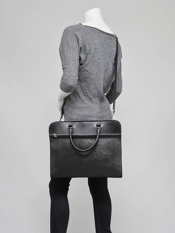 Louis Vuitton Black Epi Leather Bassano MM Bag - Yoogi's Closet