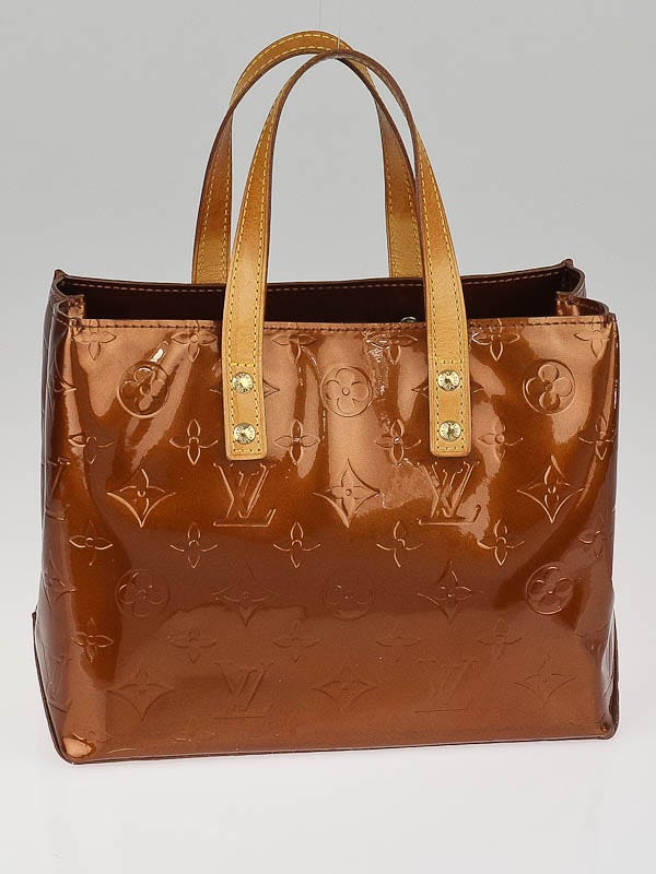 Louis Vuitton Bronze Monogram Vernis Reade PM Bag