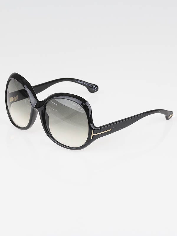Tom Ford Black Frame Gradient Tint Marcella Sunglasses-TF80