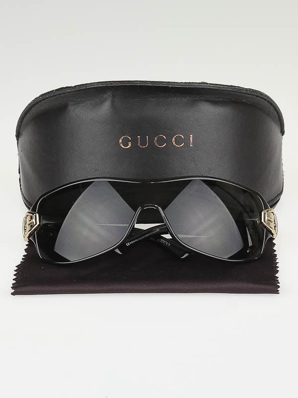 Gucci Black Frame Logo Buckle Sunglasses-2590/S | Yoogi display picture 3
