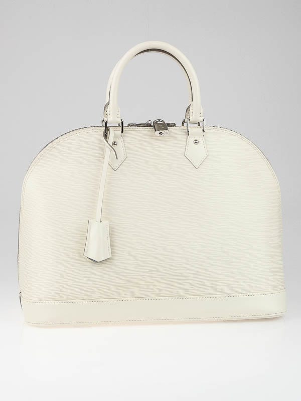 Louis Vuitton Ivory Epi Leather Alma PM Bag