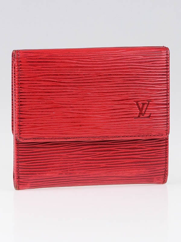 Louis Vuitton Red Epi Leather Compact Wallet