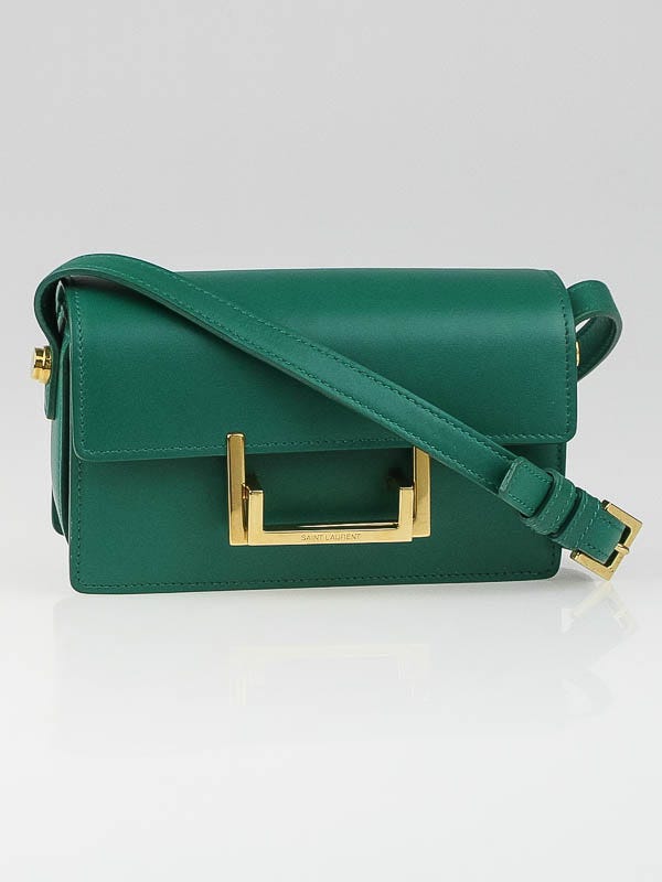 Saint Laurent Green Leather Small Lulu Bag