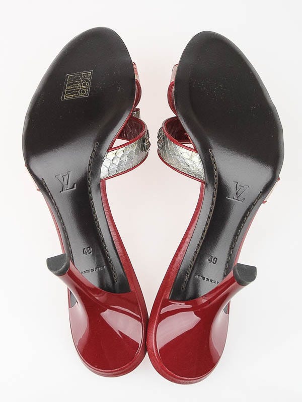 Louis Vuitton x Yayoi Kusama preowned red print platform high heels  SOTT