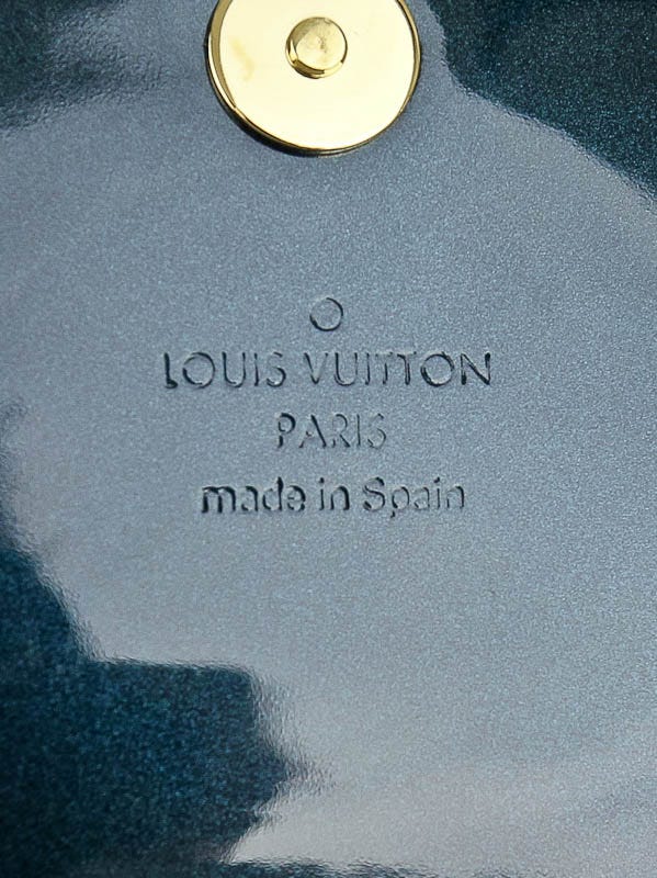 Louis Vuitton Blue Nuit Monogram Vernis Pochette SoBe Clutch Bag - Yoogi's  Closet