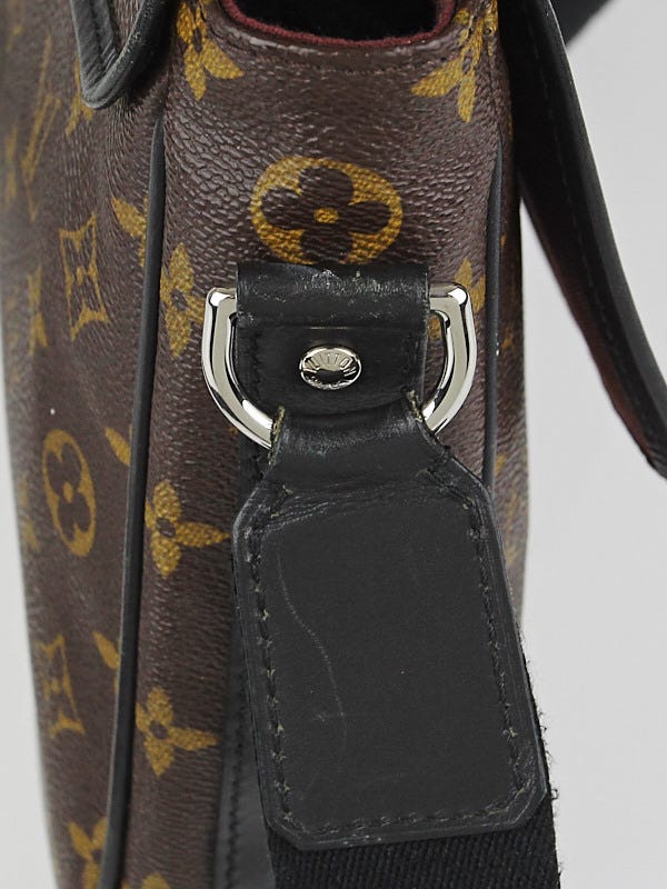 Louis Vuitton Monogram Macassar Bass PM Leather Fabric Brown