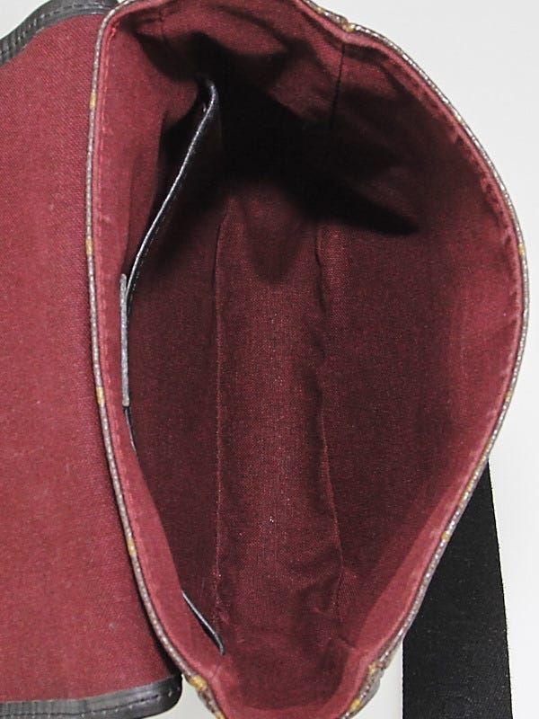Sold Louis Vuitton Monogram Macassar District PM Used condition, has broken  edges