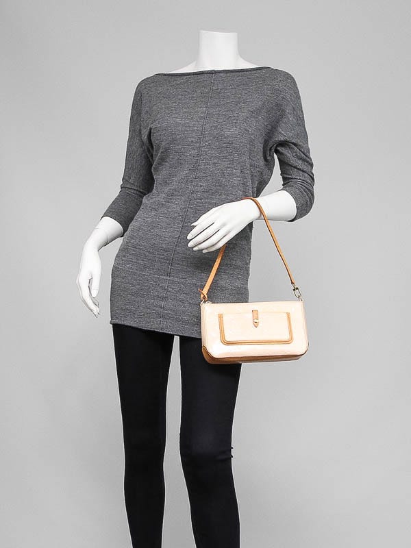 Louis Vuitton LV Hand Bag Mallory Square Red Vernis Pochette
