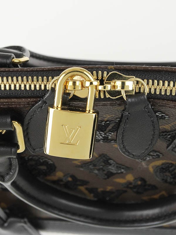 Louis Vuitton Brown Coated Canvas And Black Sequin Monogram Eclipse Alma BB  Gold Hardware, 2011 Available For Immediate Sale At Sotheby's