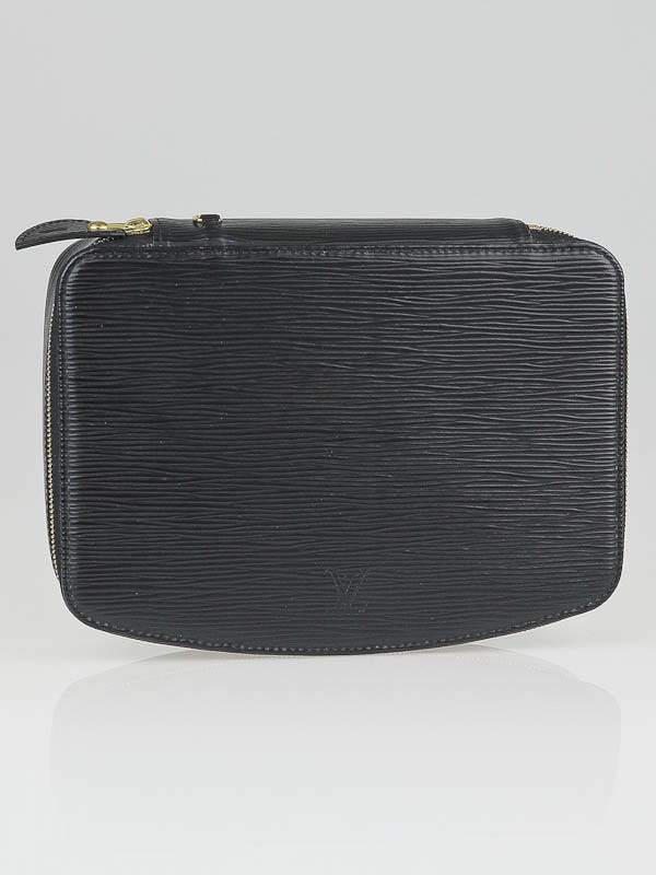 Louis Vuitton Black Epi Leather Poche Monte Carlo Jewelry Case