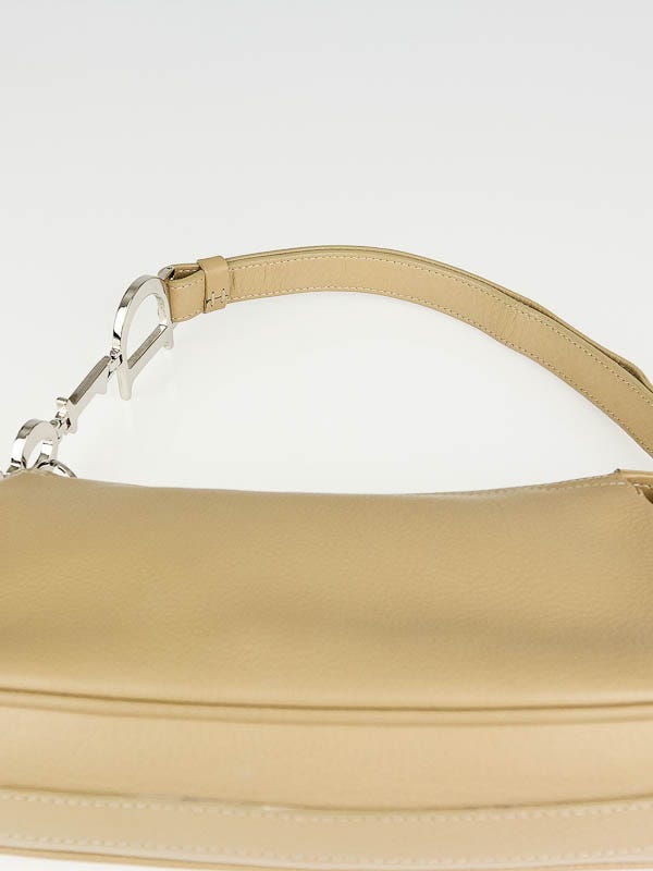 Christian Dior Beige Leather Charms Small Shoulder Bag - Yoogi's Closet