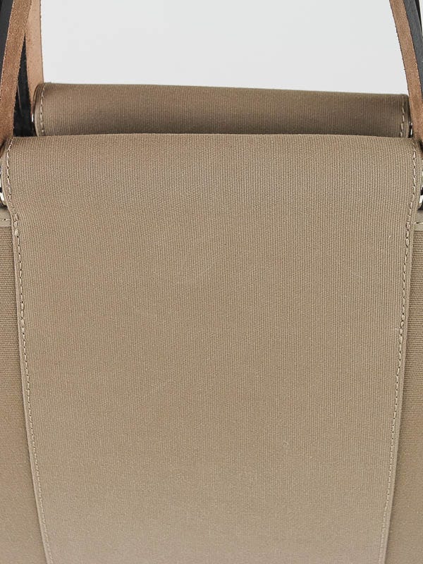 Hermes Natural Canvas/Ebene Leather Garden Party 30 Bag - Yoogi's Closet