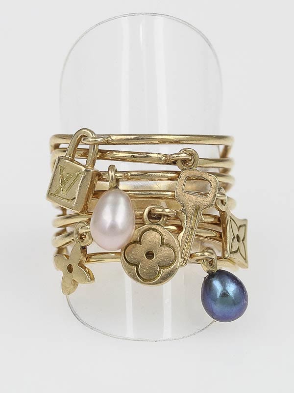 Louis Vuitton, Jewelry, Louis Vuitton Authentic Nanogram Ring Rose Gold  Size 7