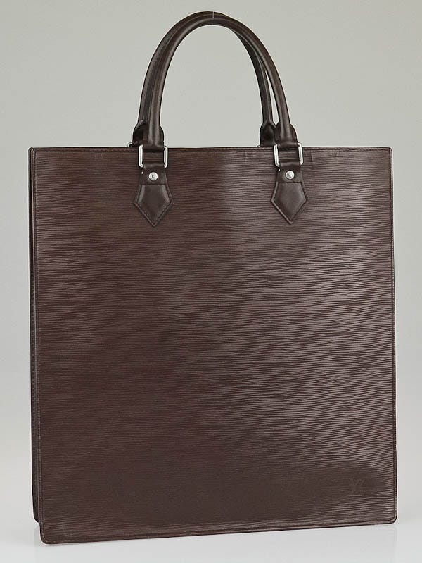 Louis Vuitton Moka Epi Leather Sac Plat Bag - Yoogi's Closet