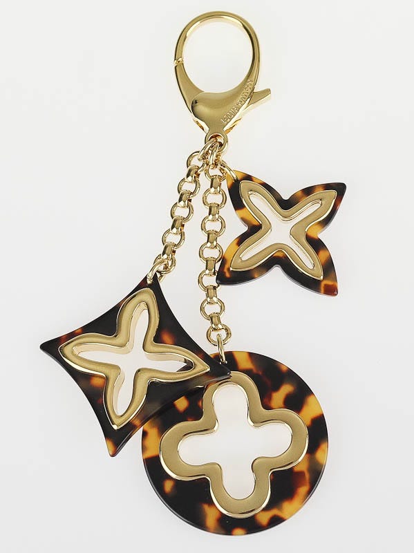 Louis Vuitton Tortoise Shell Resin Insolence Key Holder and Bag Charm