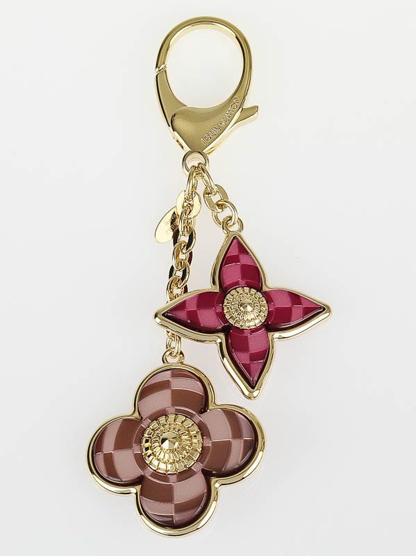 Louis Vuitton Pink Mosaique Key Holder and Bag Charm