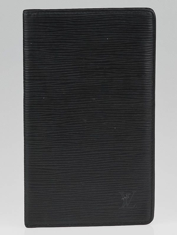 Louis Vuitton Black Epi Leather Long Flap Wallet