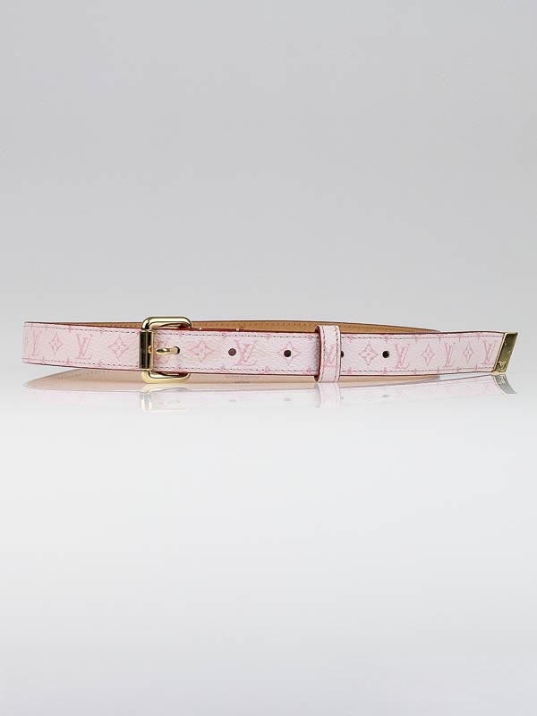 Louis Vuitton Pink Monogram Canvas Belt Size 70/28