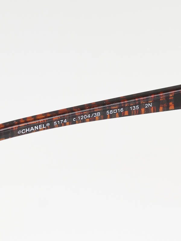 Chanel Brown Frame Brown Gradient Tint Oversize CC Sunglasses-5174