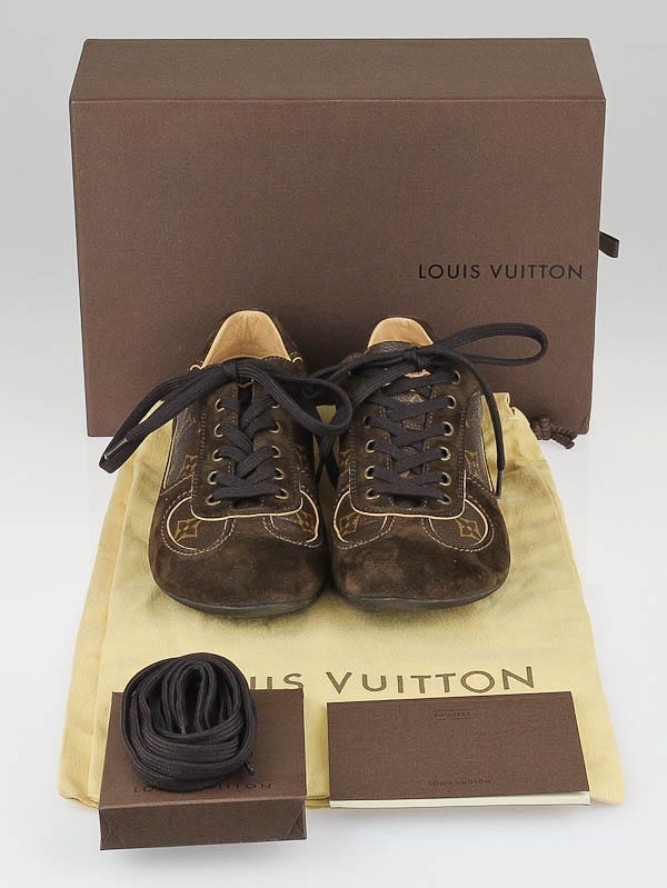Louis Vuitton Brown Suede and Monogram Coated Canvas Energie