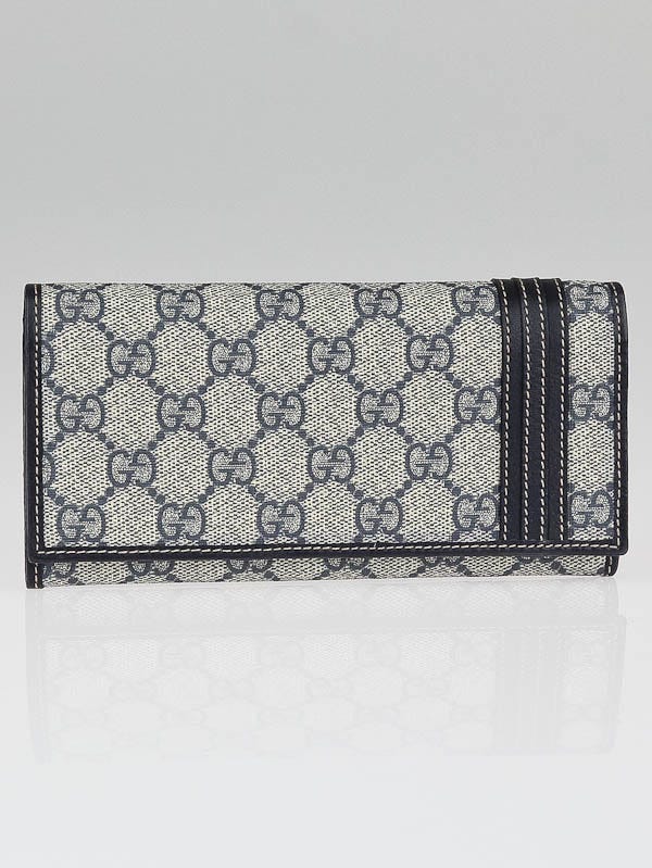 Gucci GG Single Flap Long Monogram Wallet