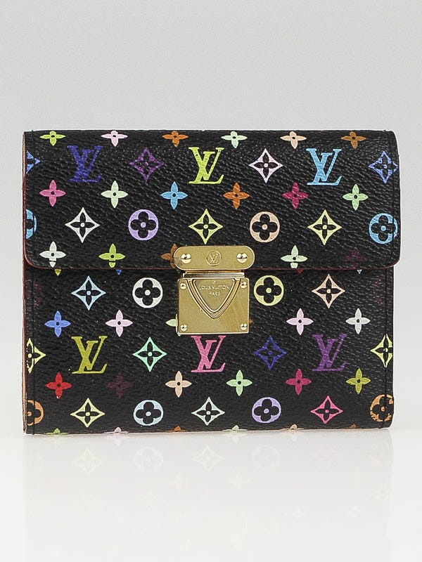Louis Vuitton Black Monogram Multicolor Business Card Holder - Yoogi's  Closet