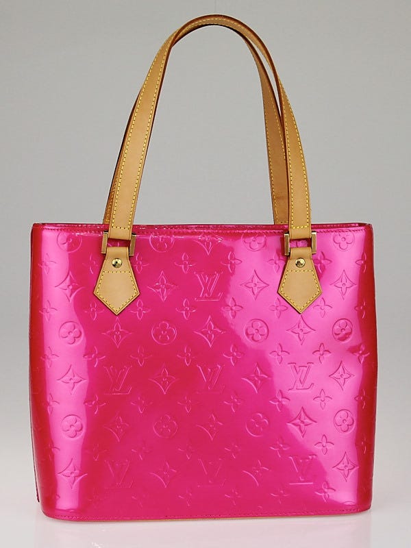 Louis Vuitton Baby Pink Monogram Vernis Houston Bag - Yoogi's Closet
