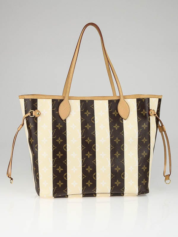 Louis Vuitton Limited Edition Monogram Rayures Neverfull MM Bag