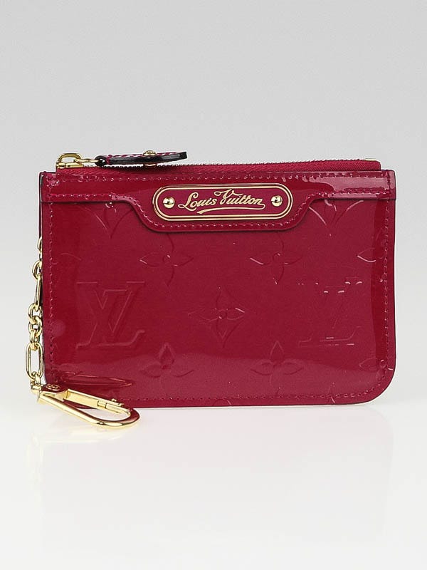 Louis Vuitton Indian Rose Monogram Vernis Pochette Cles and Change Holder