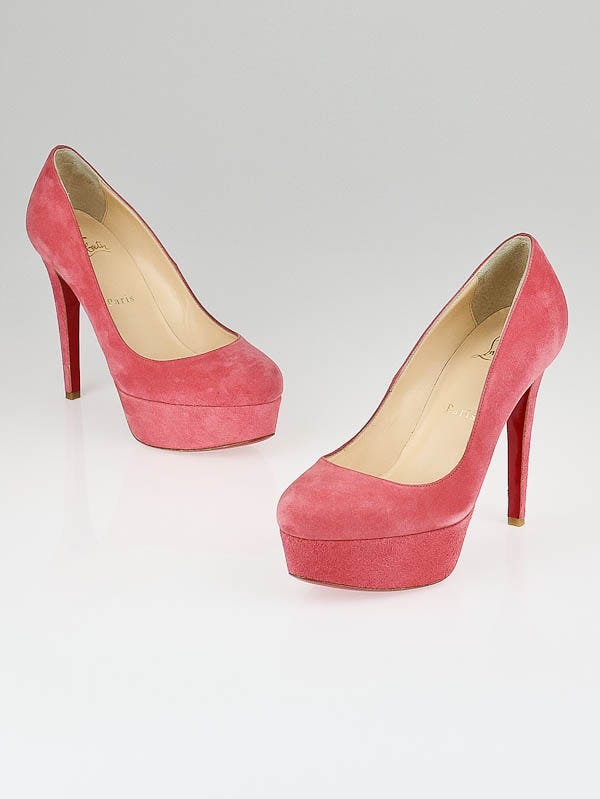 Christian Louboutin Cameo Rose Suede Bianca 120 Pumps Size 6/36.5