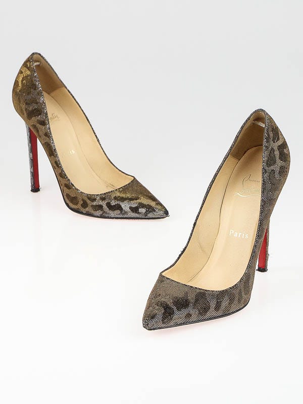 Christian Louboutin Black Patent Leather Pigalle 120mm Pumps Heels 37