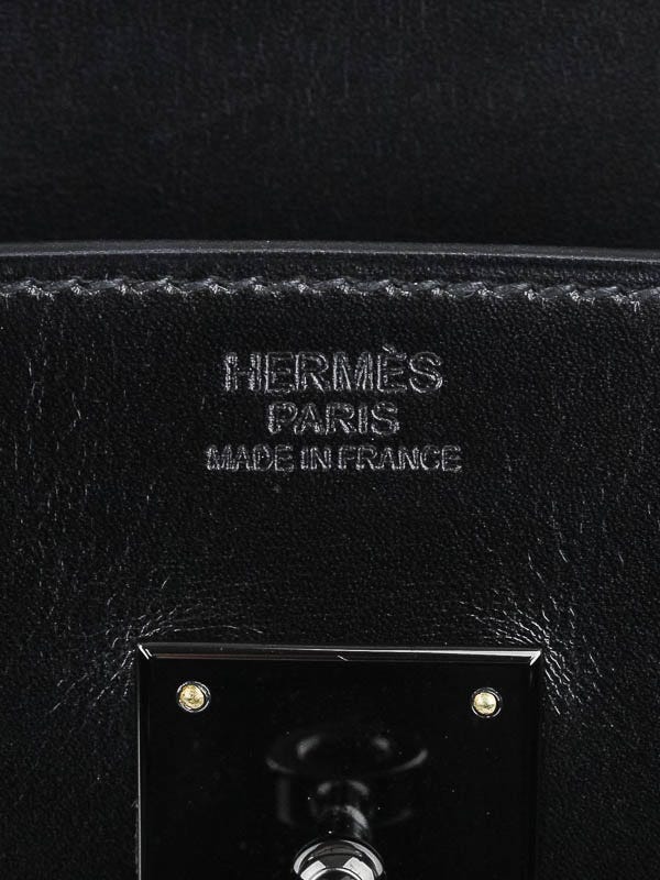 Very Rare~~~Hermes Black Box Birkin 30cm GHW Full Set Authenticated