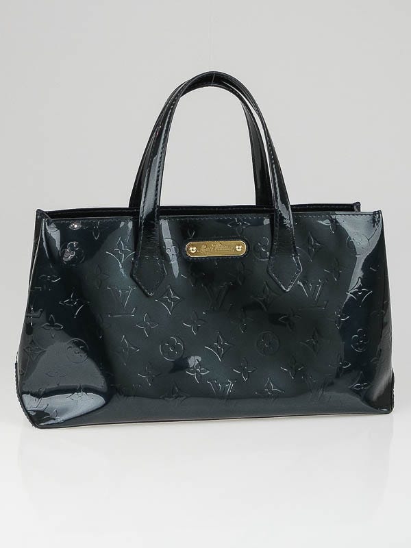 Louis Vuitton Bleu Nuit Monogram Vernis Wilshire PM Bag