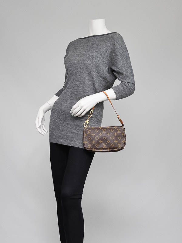 Louis Vuitton Monogram Canvas Pochette Accessoires Handbag with Bolt  Extender, Louis Vuitton Handbags
