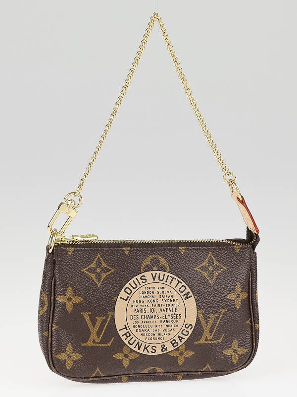 LV LV Women Essential Trunk Bag in Monogram Coated Canvas Brown in