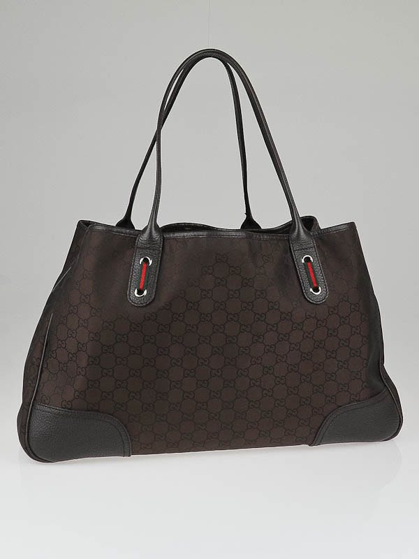 Gucci Brown GG Canvas Large Princy Tote Bag