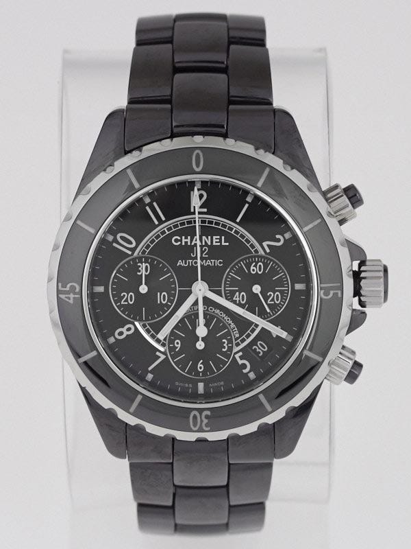 Chanel Black J12 Ceramic 41mm Automatic Chronograph Watch