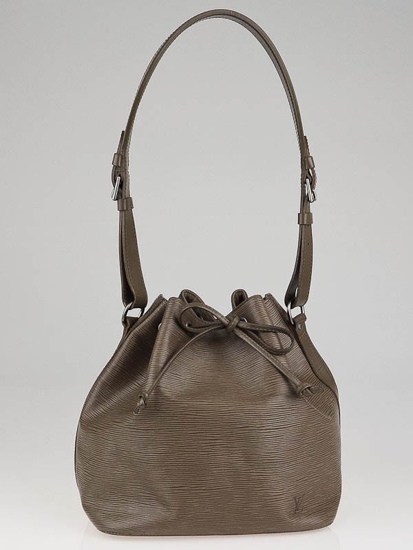 Authenticated Used Louis Vuitton LOUIS VUITTON Petit Noe Epi Shoulder Bag  Leather Brown Women's 