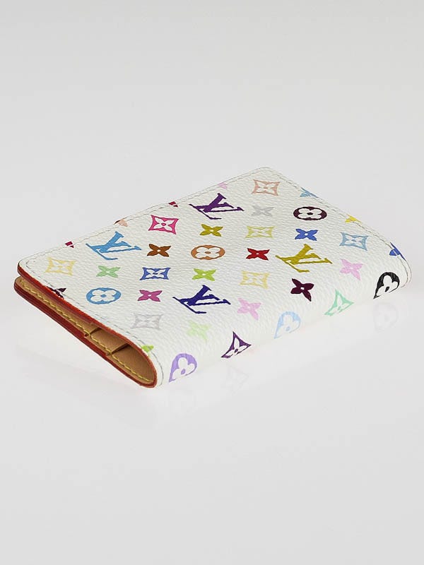 Louis Vuitton White Monogram Multicolore Small Agenda/Notebook Cover -  Yoogi's Closet