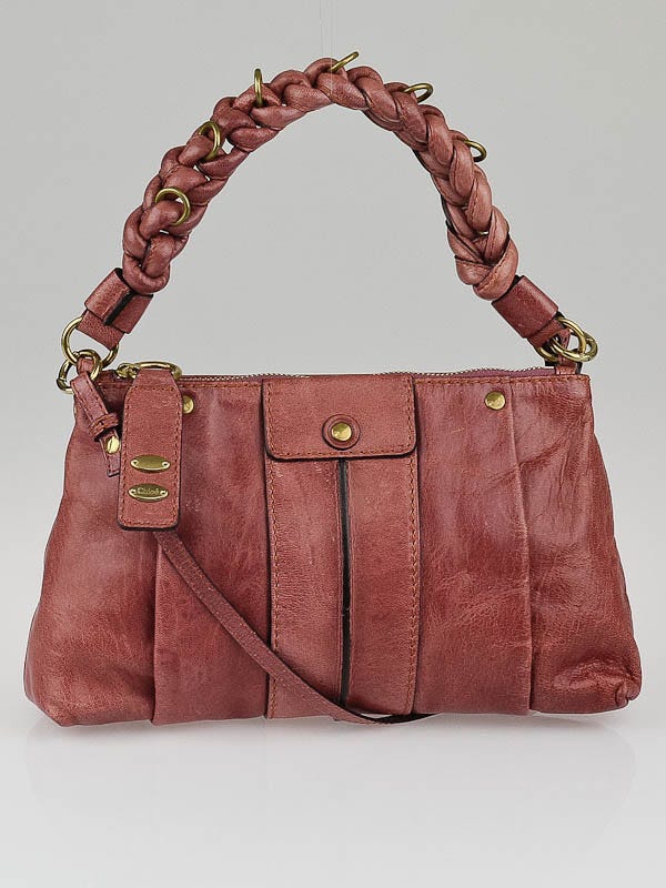 Chloe Pink Leather Heloise Small Cross-Body Bag