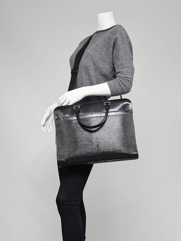 Louis Vuitton Epi Bassano MM - Black Briefcases, Bags - LOU115526