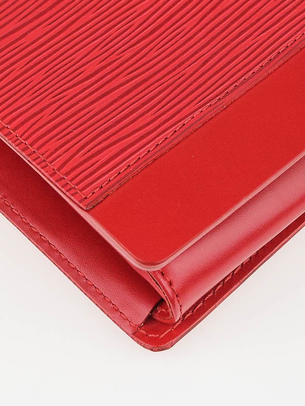 Louis Vuitton Red EPI Honfleur Clutch