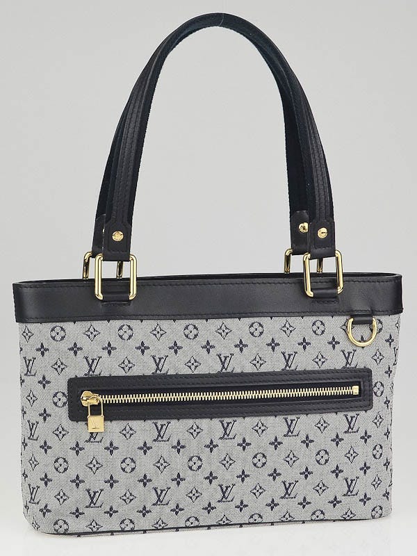 Blue Louis Vuitton Monogram Mini Lin Lucille PM Shoulder Bag