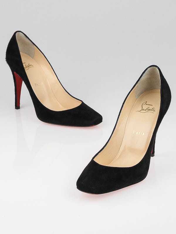 Christian Louboutin Particule Patent Leather Pumps in Black