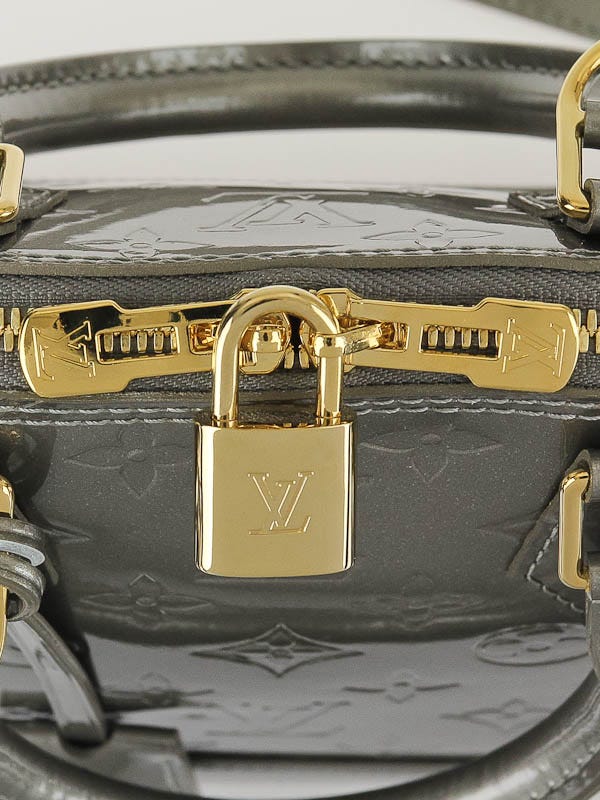 Louis Vuitton Gris Art Deco Monogram Vernis Alma BB Bag - Yoogi's Closet