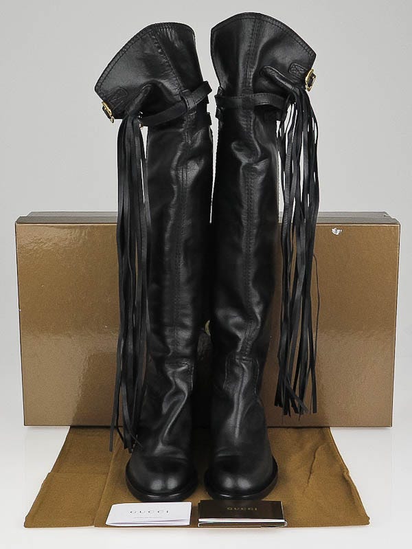 Gucci over clearance knee boots