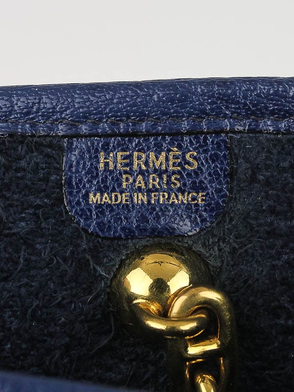 Authentic HERMES Hermes Vespa Pouch white Leather Made in France