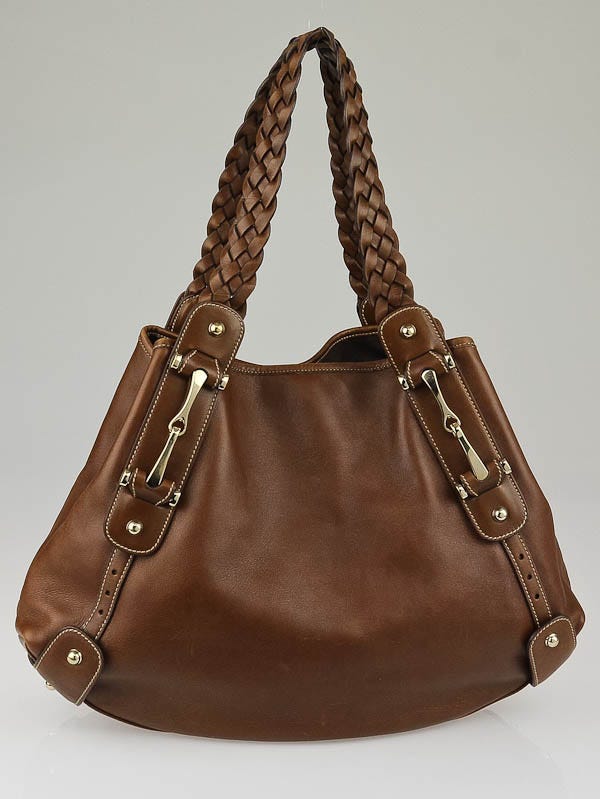 Gucci Brown Leather Medium Pelham Shoulder Bag